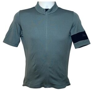 Rapha Classic Jersey II Short Sleeve Cycling  Bluish Gray Mens S Full Zip Wool